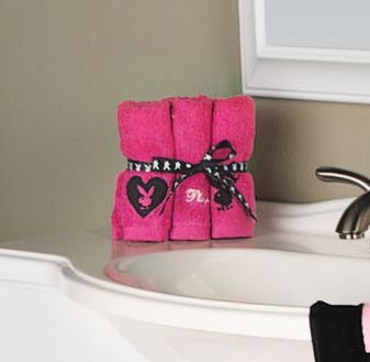 Save 45% Playboy 6-pc. Embroidered Fingertip Towel